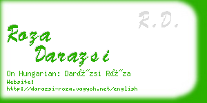 roza darazsi business card